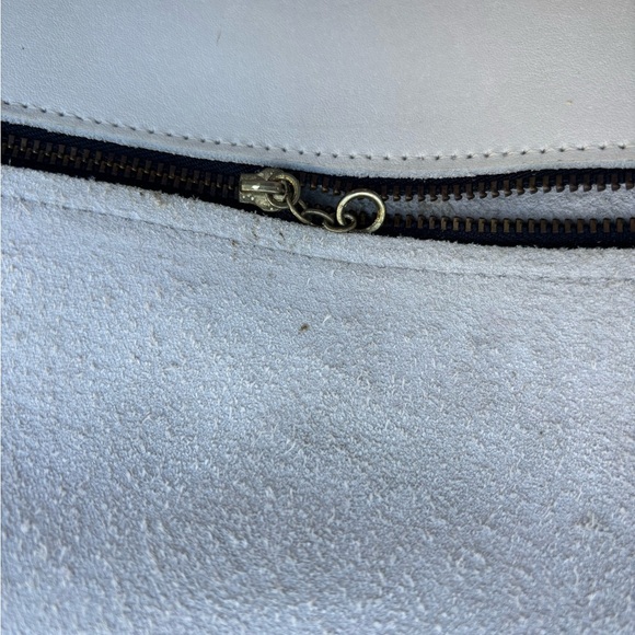 Vintage Coach Crossbody White Leather Penny Pocket Lock City Bag Made in USA - Picture 13 of 16